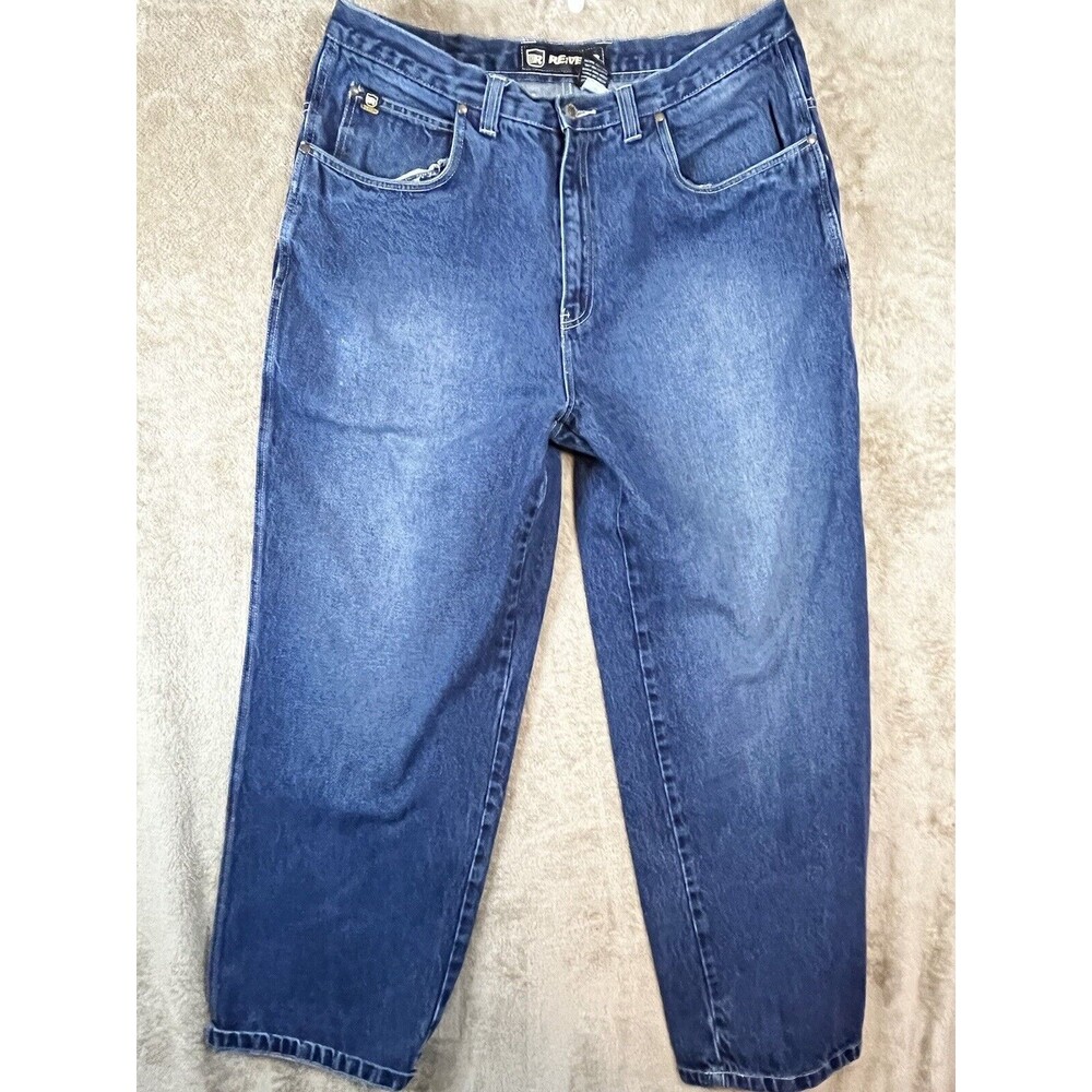 Vintage Y2K Re:Verb Washed Black Denim Jeans Men's Size 38x32 (See Pictures)